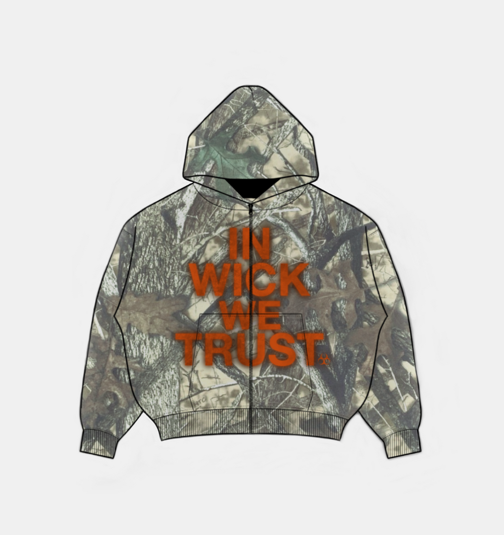 "IN WICK WE TRUST" REVERSIBLE HOODIE