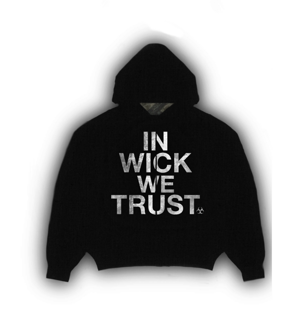 "IN WICK WE TRUST" REVERSIBLE HOODIE